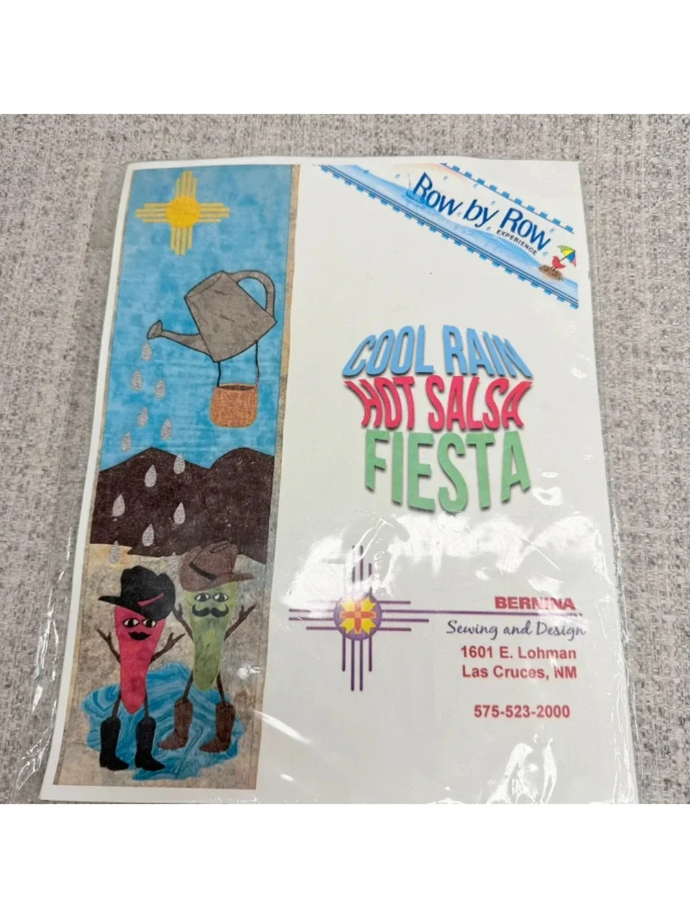 New Bernina Row by Row Cool Rain Hot Salsa Fiesta Quilt Pattern New Mexico